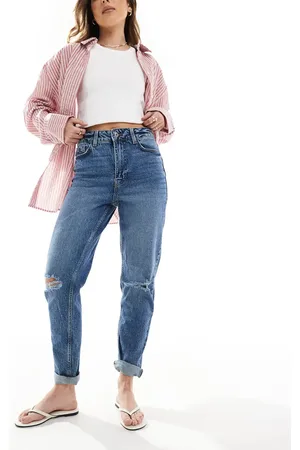 New Look Mom jean with rips in mid