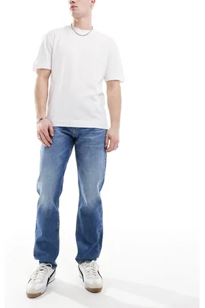 Calvin Klein Slim straight jeans in mid wash