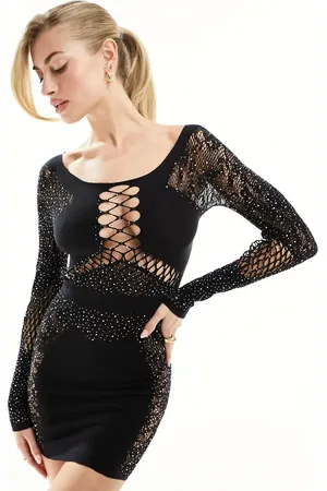 Ann Summers Paisley diamante dress in