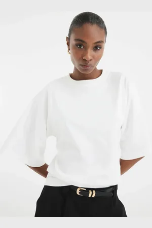 River Island Kimono sleeve t-shirt in white