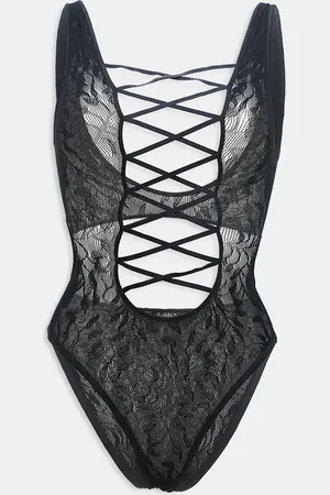 Ann Summers Bria cross front detail crotchless body in