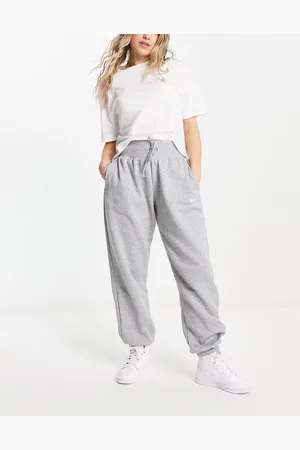 Nike Phoenix Fleece oversized high rise joggers in and sail