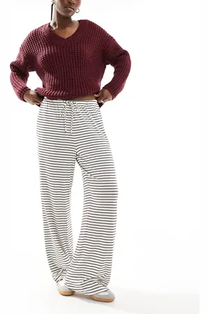 Cotton On Cotton On blair wide leg pant in cherry stripe