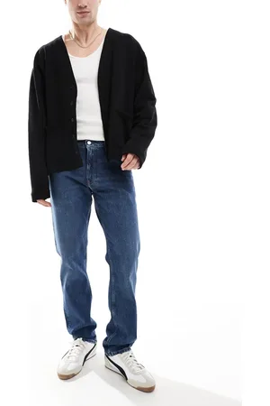 Calvin Klein Slim straight jeans in mid wash