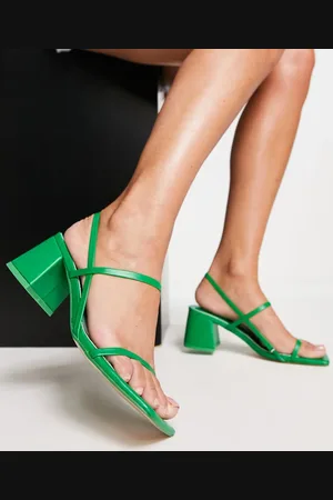 Public Desire Just Realise strappy mid heel sandals in pu