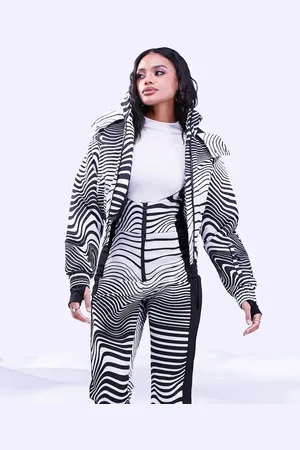 ASOS 4505 ski jacket in mono print