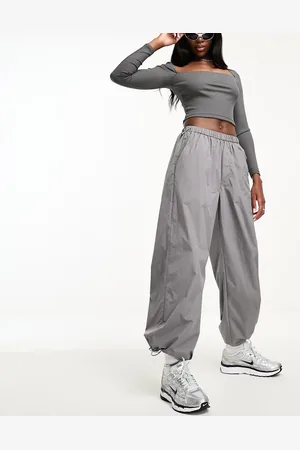 Sixth June Low waist nylon parachute trousers in