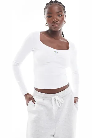 Cotton On Cotton On long sleeve square neck crop in