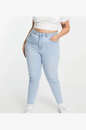 Dr Denim Nora sky high mom jeans in bleach wash