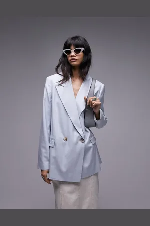 Topshop Co-ord straight blazer in seafoam