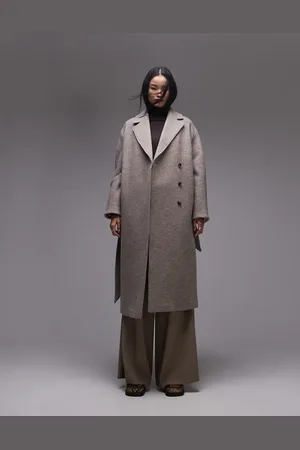 & OTHER STORIES & belted wool coat in mole