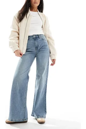 Cotton On Cotton On stretch wide leg jean in stone