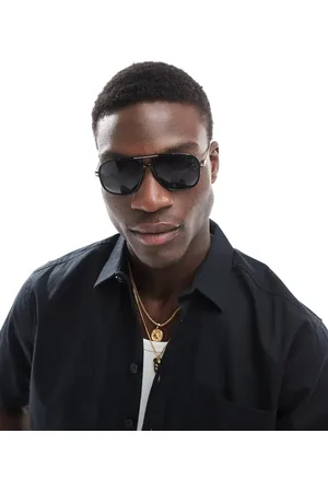 ASOS Aviator sunglasses with gold in