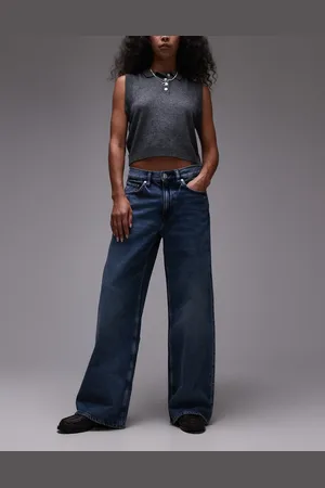 ARKET Cloud low rise baggy wide leg jeans in dark wash
