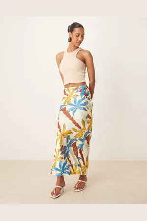 Never Fully Dressed Dorris maxi skirt co-ord in palm print
