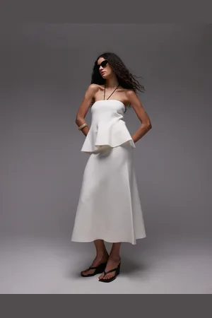 MANGO Knitted midi skirt co-ord in