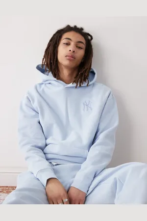47 Brand NY Yankees logo back print hoodie in ice