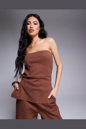 ASOS Structured interlock bandeau co ord in