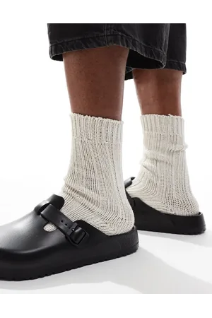 Birkenstock Twist cotton mens socks in beige