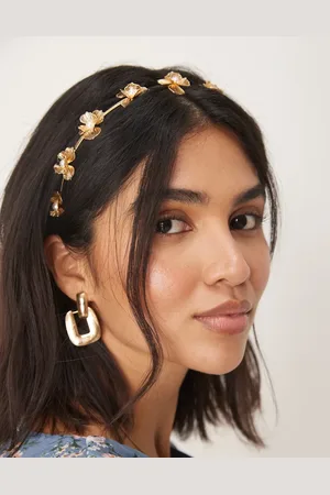 ASOS Headband with wire floral detail in tone