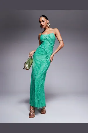 Forever New Ruffle lace maxi dress in bright