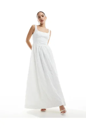 Forever New Bridal jacquard maxi dress in ivory