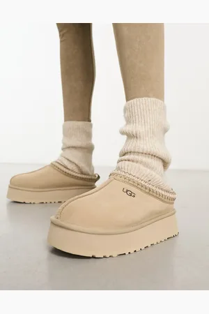 UGG Tazz platform mules in stone