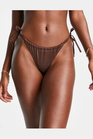 Monki Tie side bikini bottom in