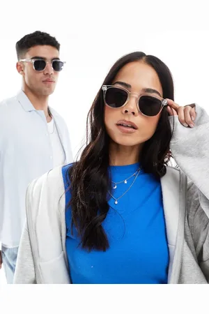 A. Kjærbede Bate classic round sunglasses in crystal