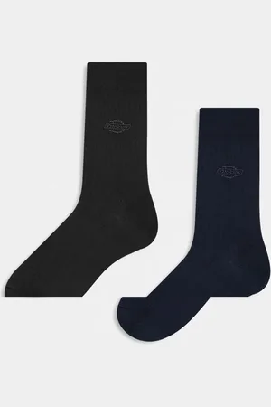 Dickies Ribbed 2 pack crew socks in