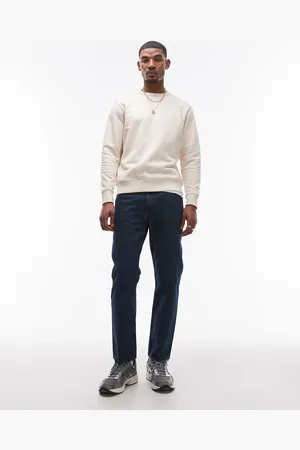MANGO Moby relaxed straight fit jeans in dark