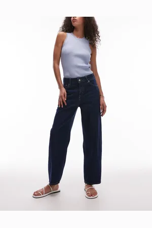 & OTHER STORIES & slim barrel leg jeans in dark wash