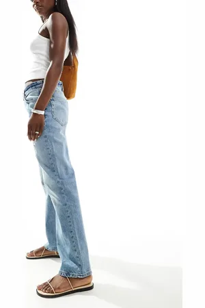 MANGO Millie slimmer straight leg jeans in light