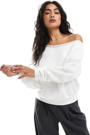 Cotton On Cotton On classic fleece off the shoulder sweatshirt in