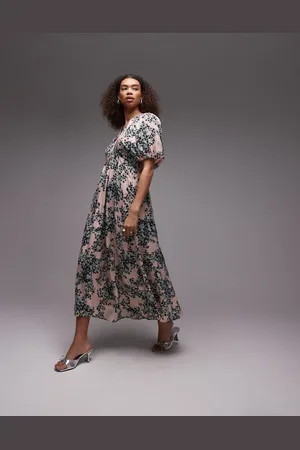 & OTHER STORIES & maxi dress with volume sleeves in floral print