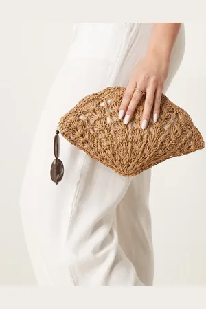 ASOS Crochet shell clutch with resin charm