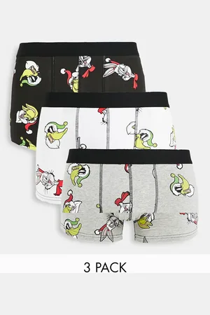 Only & Sons 3 pack trunks with Looney Tunes print