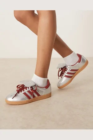 adidas Samba LT trainers in metallic and red
