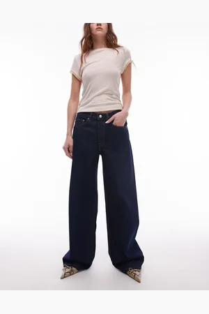 ARKET Cloud low rise baggy wide leg jeans in rinse wash
