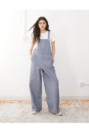 Reclaimed Dungaree in denim pinstripe