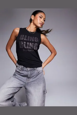 Juicy Couture Diamante Bling Bling vest top in