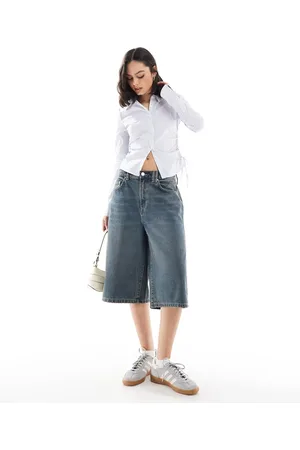 Cotton On Cotton On 90s long denim short in logans