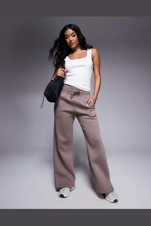 Nike Phoenix Fleece high waisted wide leg joggers in