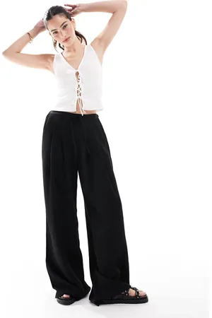 New Look Tie front jersey vest in