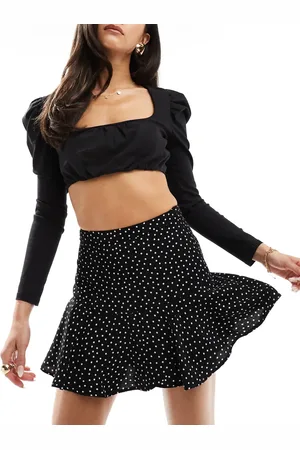 Stradivarius Polka dot skort in