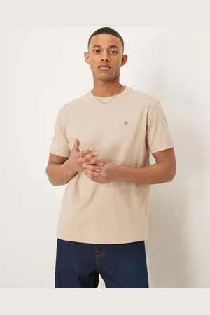 GANT Shield logo t-shirt in beige