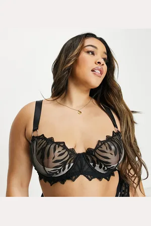 Figleaves Tease embroidered non padded balconette bra in