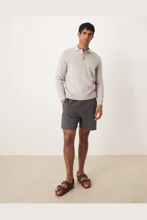 ASOS Essential slim shorts in charcoal