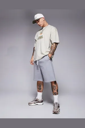 ASOS Premium heavyweight oversized shorts 400gsm in marl