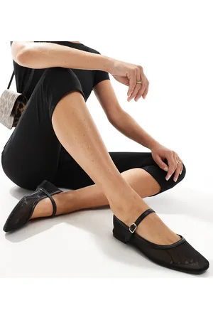 SEQWL Buckle strap ballet flats in